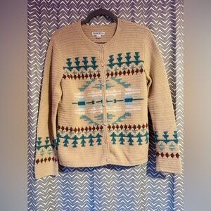 Pendleton | Southwestern Navajo cardigan sweater, size L